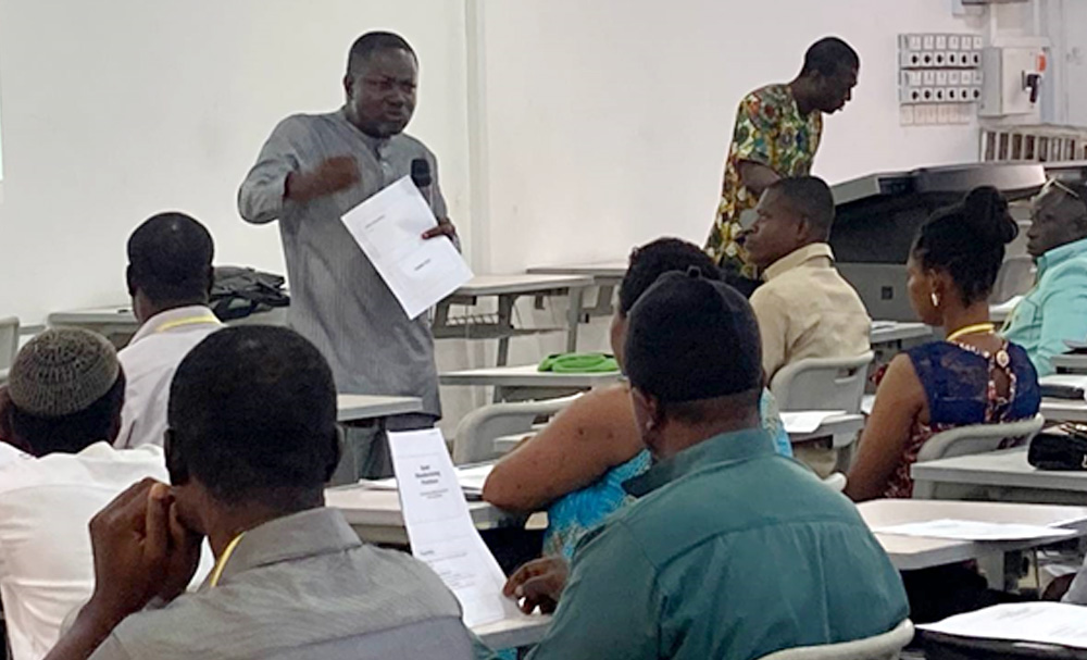 Prof. Isaac K. Amponsah, HOD, Department Herbal Medicine, KNUST and some of the manufacturers 