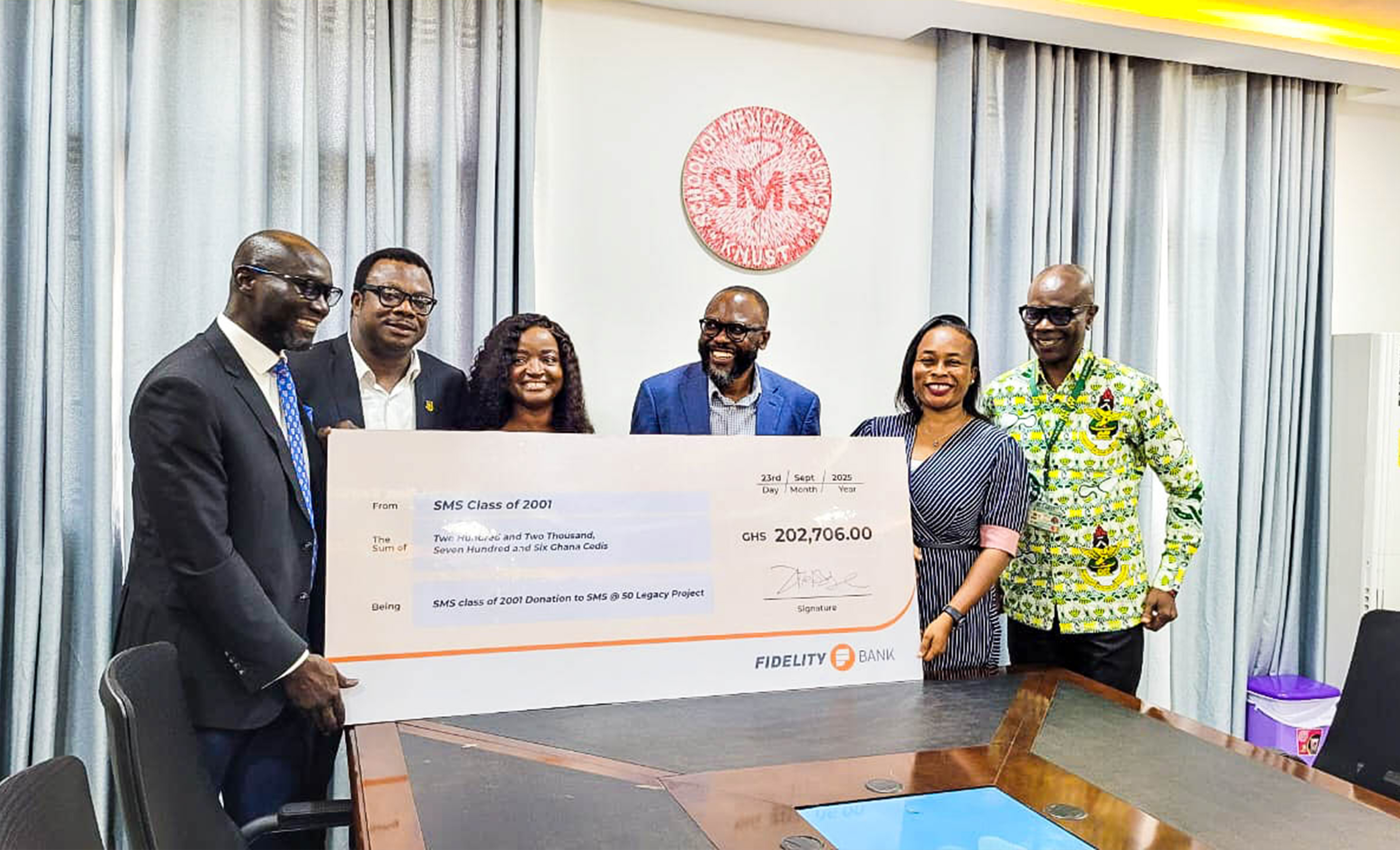 SMS Class of 2001 Donates Over GHS 200,000 to Support SMS @50 Legacy Project