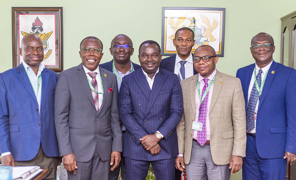 Front row from left: Prof. Enoch A. Osekre, Prof. Ellis Owusu-Dabo, Mr. Ernest Akwasi Appiah, Prof. Christian Agyare and Prof. Ben K. B. Banful. Back from Left: Prof. Samuel K. T. Newton and Dr. Eli Gaveh