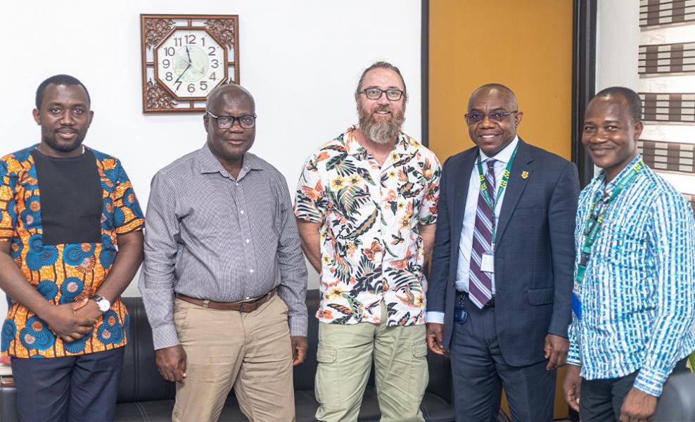 Senior Lecturer from the Liverpool School of Tropical Medicine pays a Courtesy Visit to the College of Health Sciences, KNUST