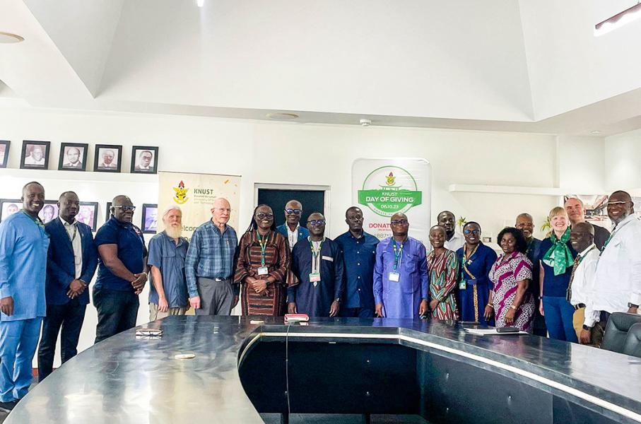 KNUST SMS and University of Utah Delegation Call on Vice Chancellor Ahead of Joint Anniversary Celebration