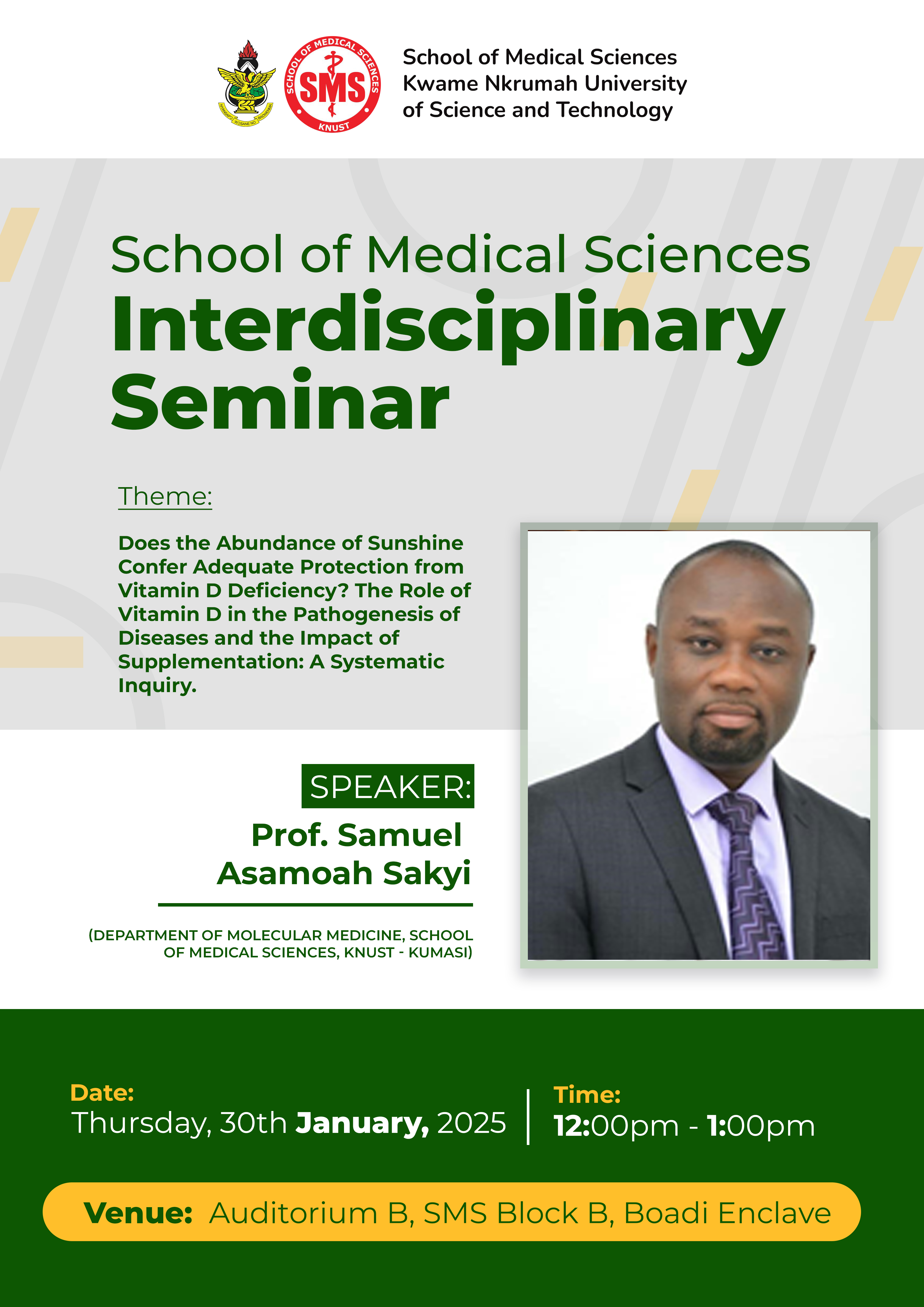 School of Medical Sciences Interdisciplinary  Seminar